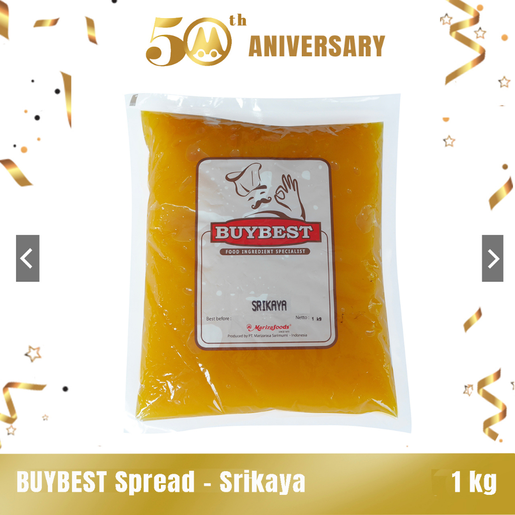 

JM 031 - Buybest Srikaya Spread 1kg (refil Mariza srikaya jam botol)