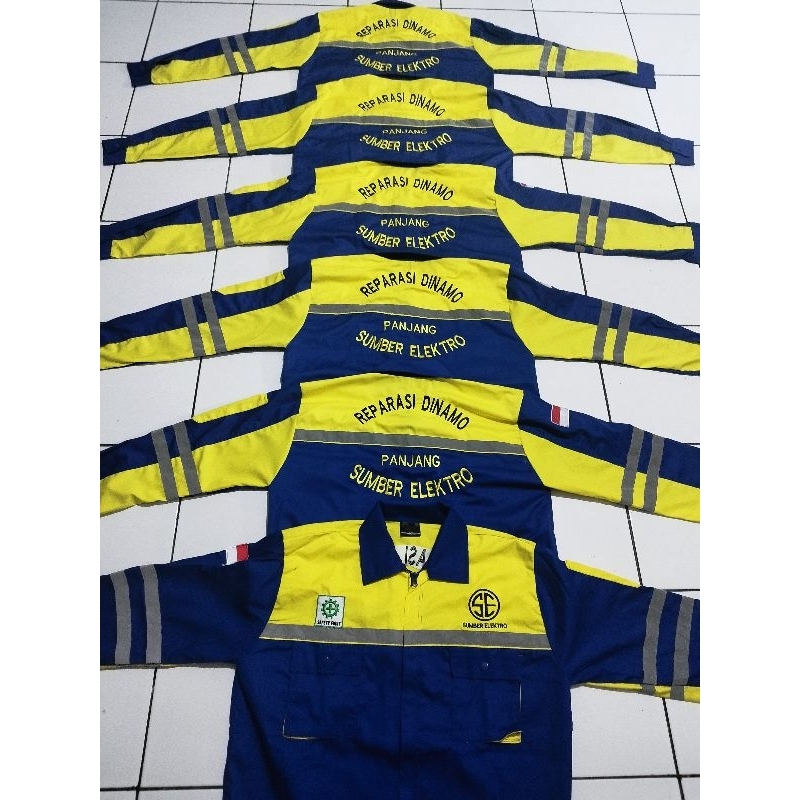 Baju Stelan Wearpack Costum BORDIR NAMA PERUSAHAAN