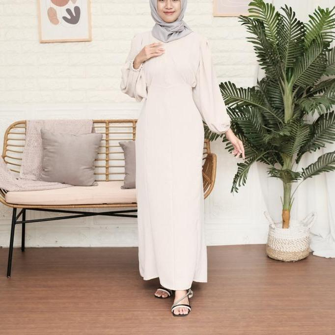 VS - RONA DRESS GAMIS PREMIUM BAHAN AIRFLOW CRINCKLE