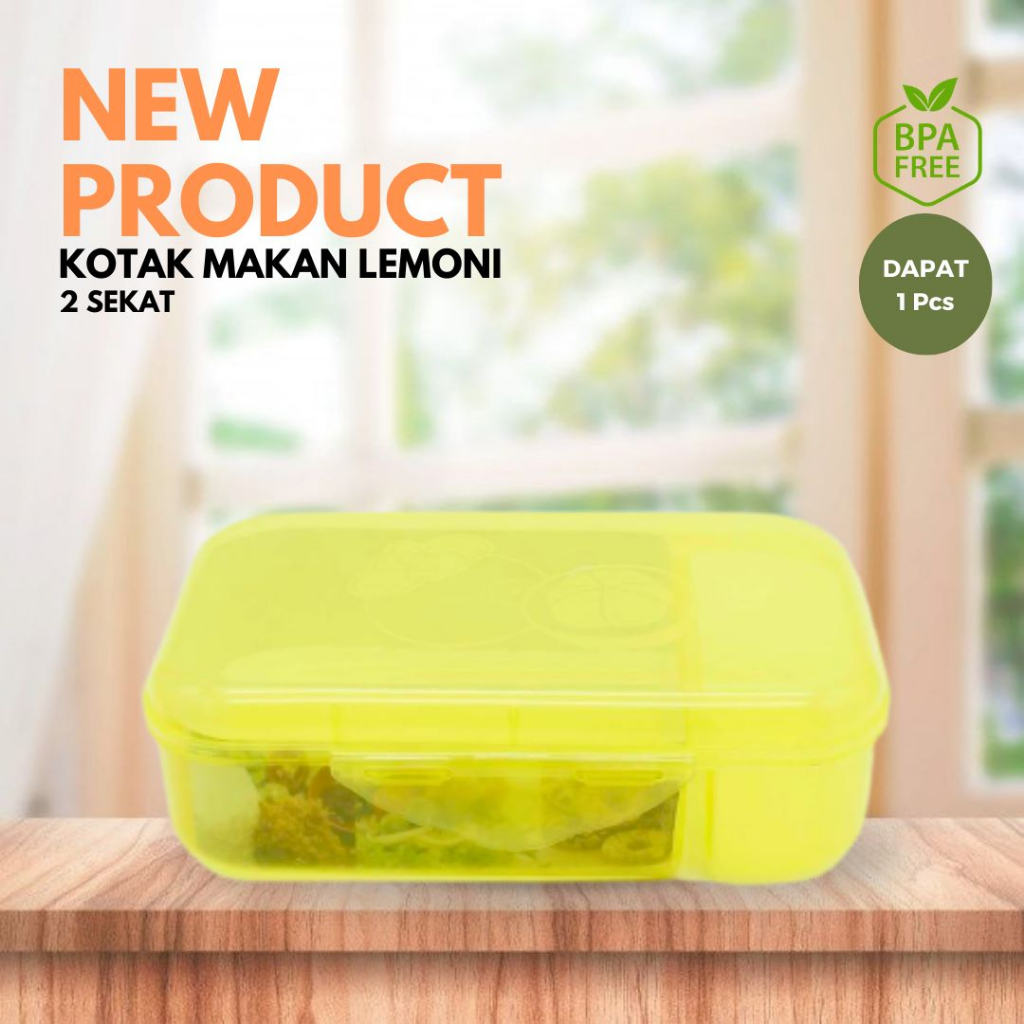 (DL) Kotak Makan Lemoni Manggis / Bekal Anak dewasa Harga 1 Pcs