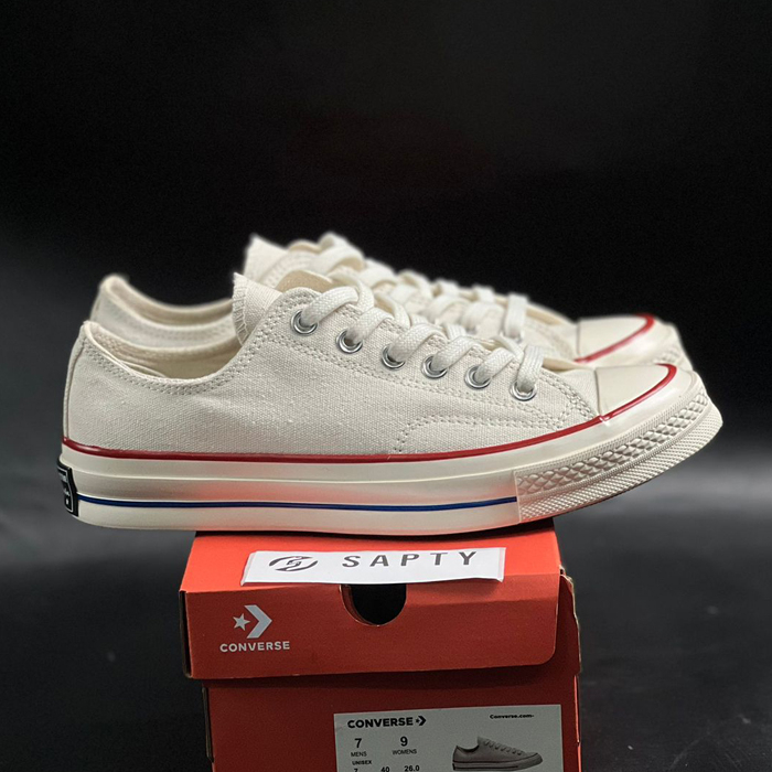 Sepatu Converse Chuck Taylor 70s White Low Import Original BNIB