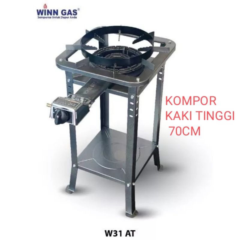 KOMPOR WINN GAS W - 31 AT  COR  KOMERSIAL KAKI TINGGI LOW PRESSURE