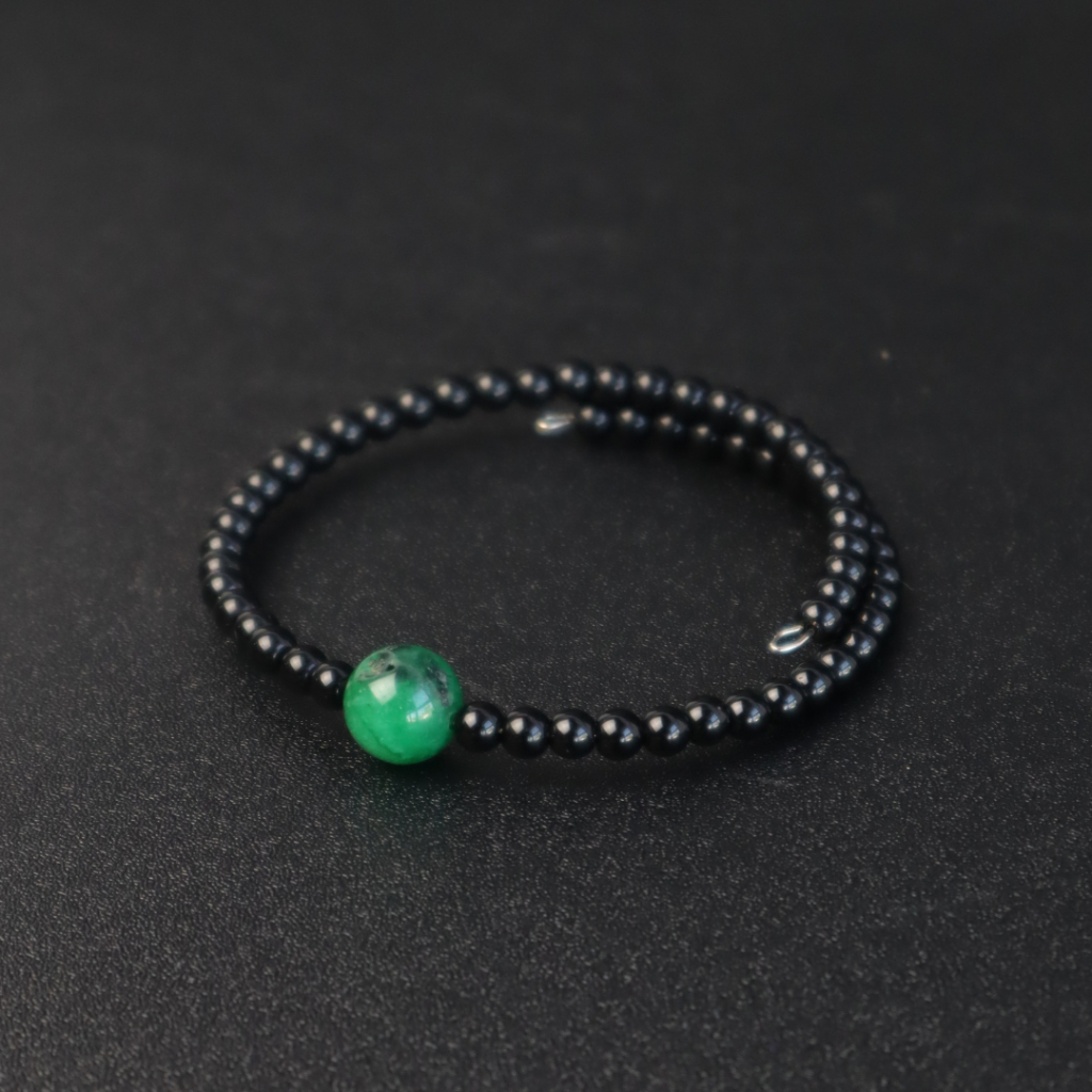 Gelang Kesehatan Pria Wanita Keren Batu Akik Kristal Giok Aventurine Hijau ASLI Original Alam Kalimantan