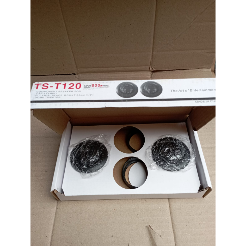 tweeter mobil TS 120 / T-120 untuk mobil universal Tweeter TS - T120 1/2&quot; INCH  Dome Tweeter Mobil/Tweeter Audio Mobil