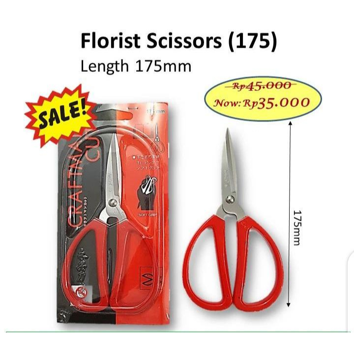 

Florist scissors gunting kertas 175
