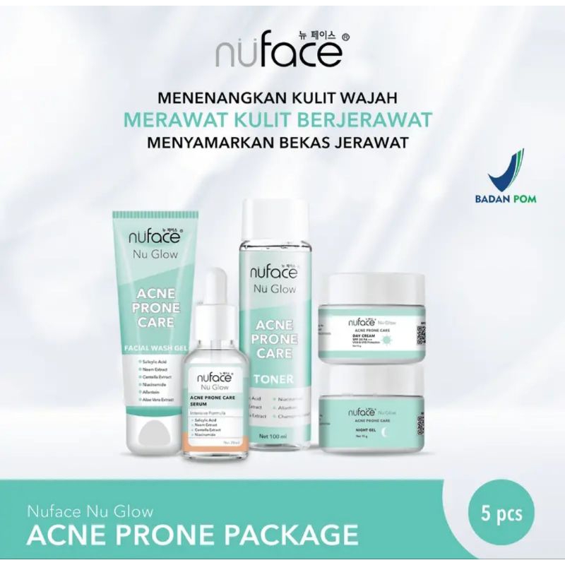 SERANGKAIAN NU FACE SKINCARE paket 5 in 1