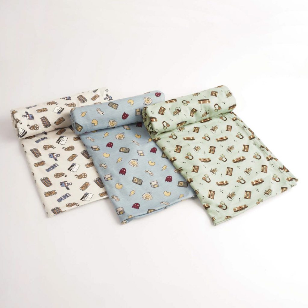 [TOMS] LITTLE PALMERHAUS (1pcs) Little Wear Basic Swaddle Bedong Bayi 105 x 85 cm Motif Terbaru