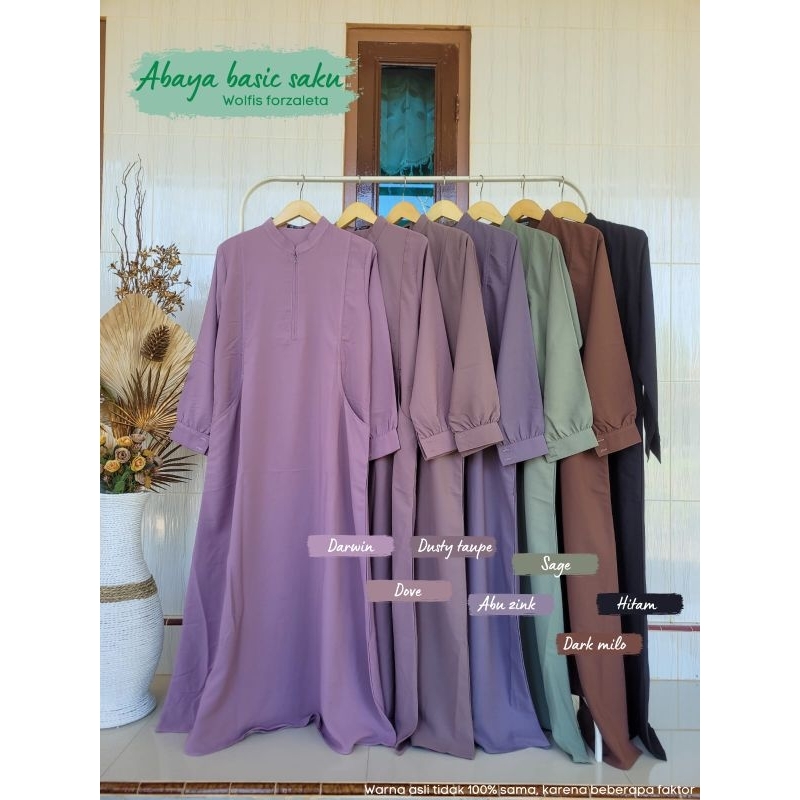 Abaya basic saku wolfis forzaleta