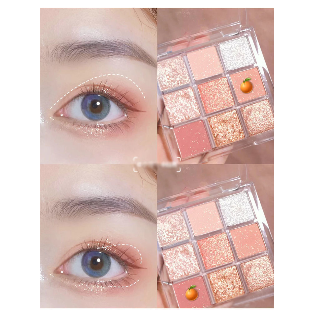 Eyeshadow Glitter Matte Eyeshadow 9 Warna Eyeshadow Palette ORIGINAL Beauty make up korea