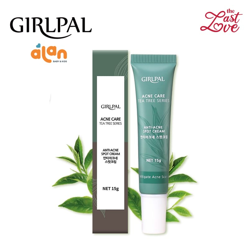 Last Love GIRLPAL Anti Acne Spot Cream 15g Tea Tree Treatment Acnes Cream Salep