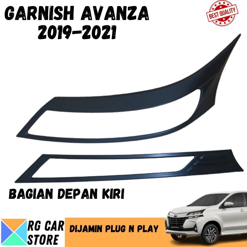 GARNISH AVANZA 2019-2021 HITAM DOFF DIJAMIN PNP TINGGAL PASANG BERKUALITAS