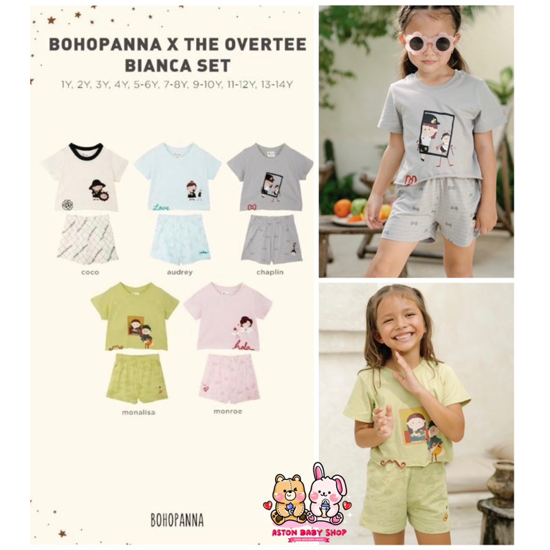 Bohopanna X The Overtee Bianca Set Setelan Anak Set Baju Anak