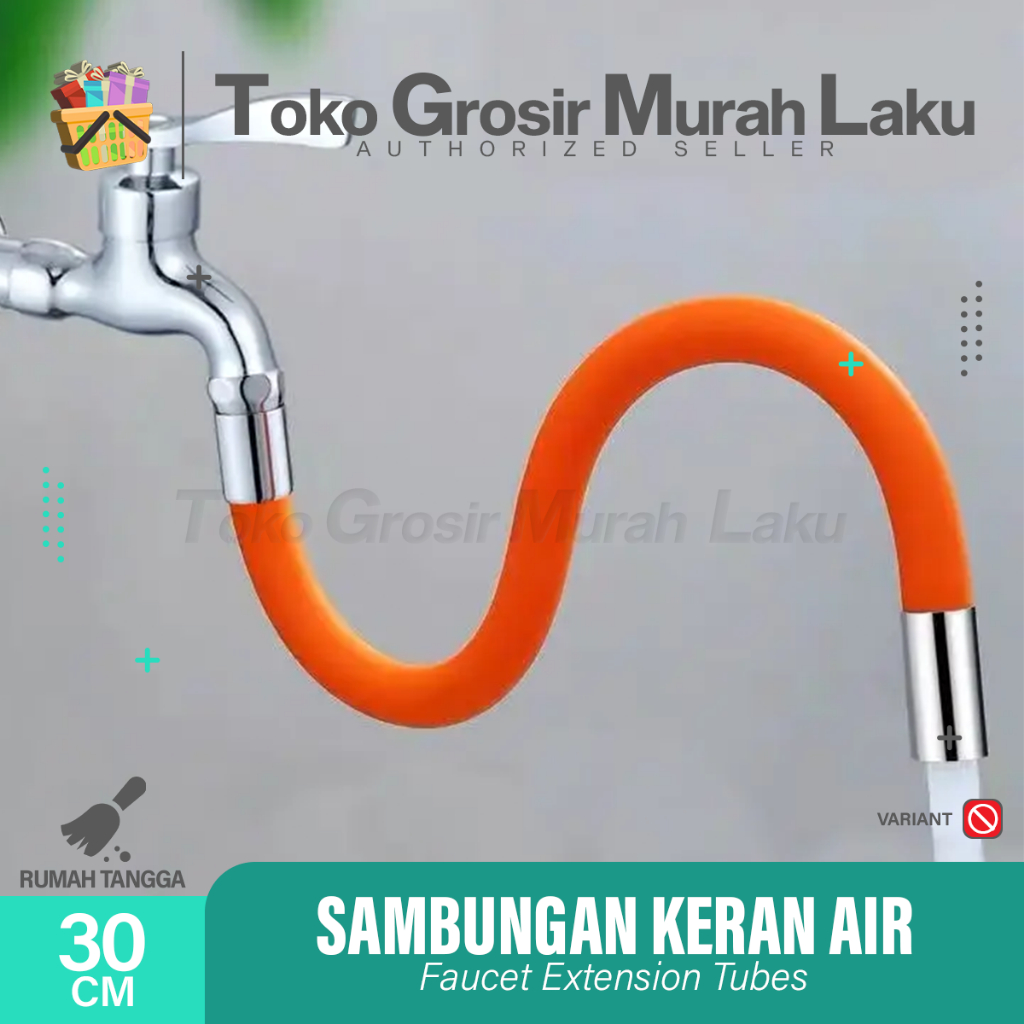 Sambungan Selang Air Flexible 30cm Penyambung Keran air 360 Derajat