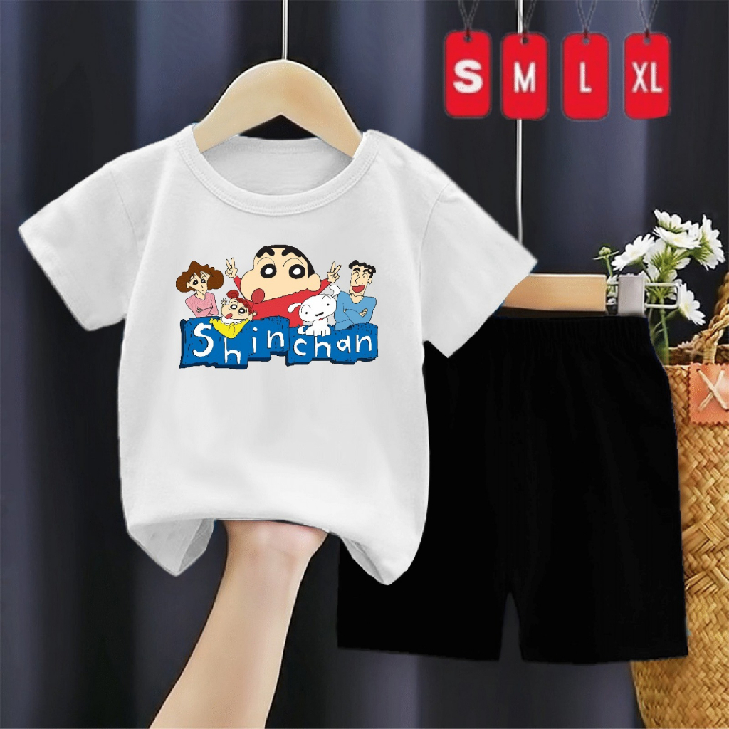 Setelan Anak Kartun Sincan Jepang Jadul/SP PE24s Wn