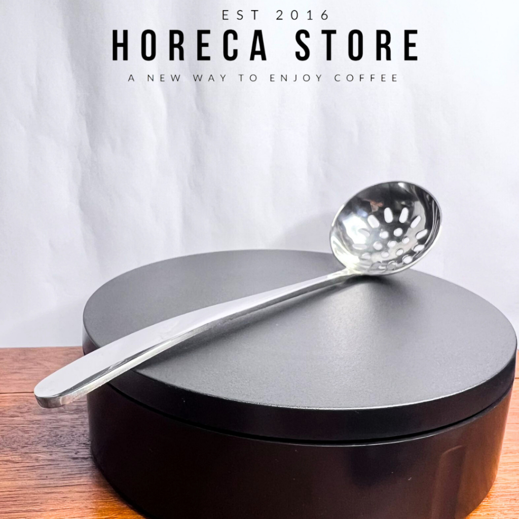 Soup Ladle lubang Stainless tebal Centong sayur shabu shabu