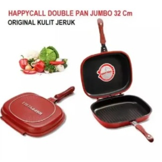 Panci Tempat Masak Memanggang Panci Happy Kitchen HC-001 Double Side Pan 2 Sisi Jumbo Size 32cm Happy Call