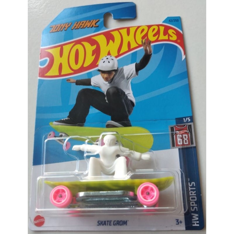 hot wheels skate grom hijau putih hw sports