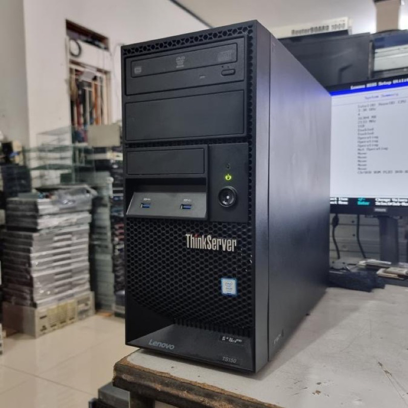 SERVER LENOVO TS 150 Mt INTEL XEON E31225 V5 RAM DDR4 16GB SSD 512 HARDISK 1TB LIKE NEW