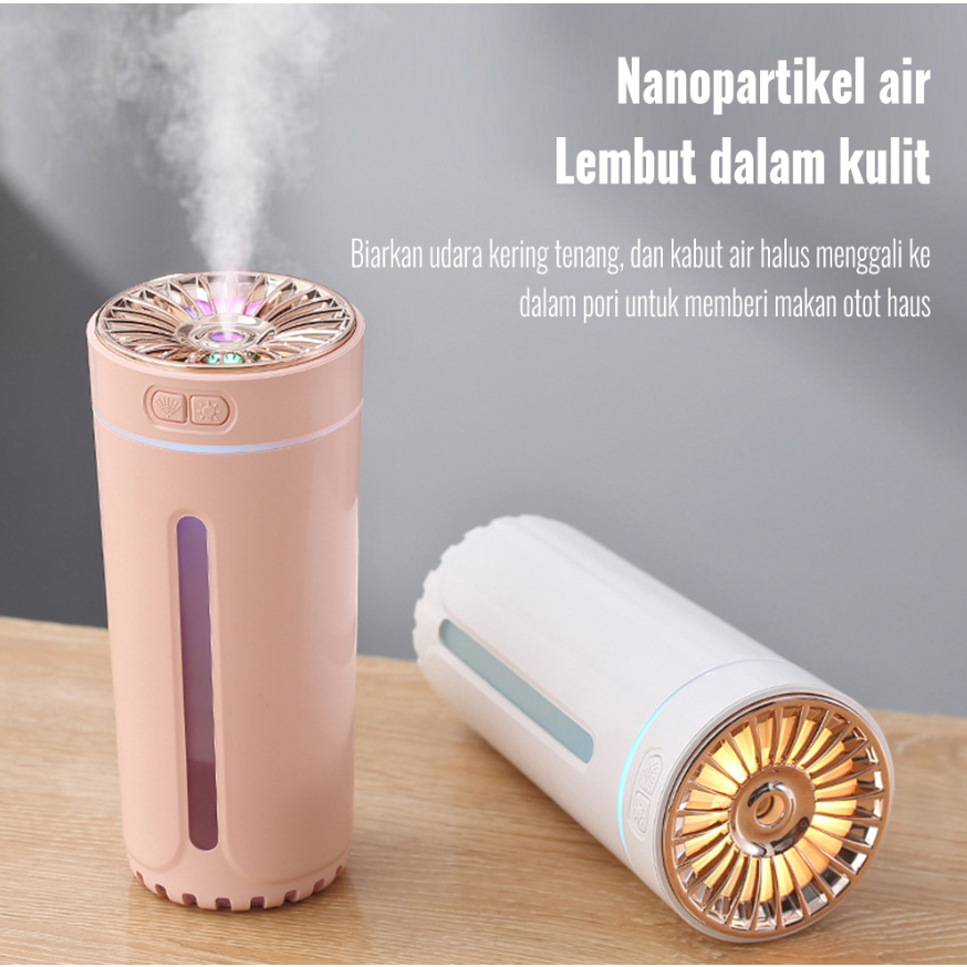 Mobil Humidifier Isi Ulang Diffuser Portable 300ml Electric Air Humidifier Rumah Kamar Tidur Cool Mist Diffuser Humidifier