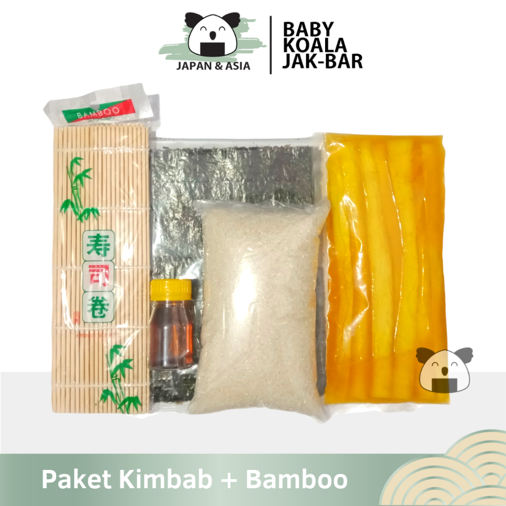 

PAKET KIMBAB KOREA Gimbab Lengkap 6-8 Roll...