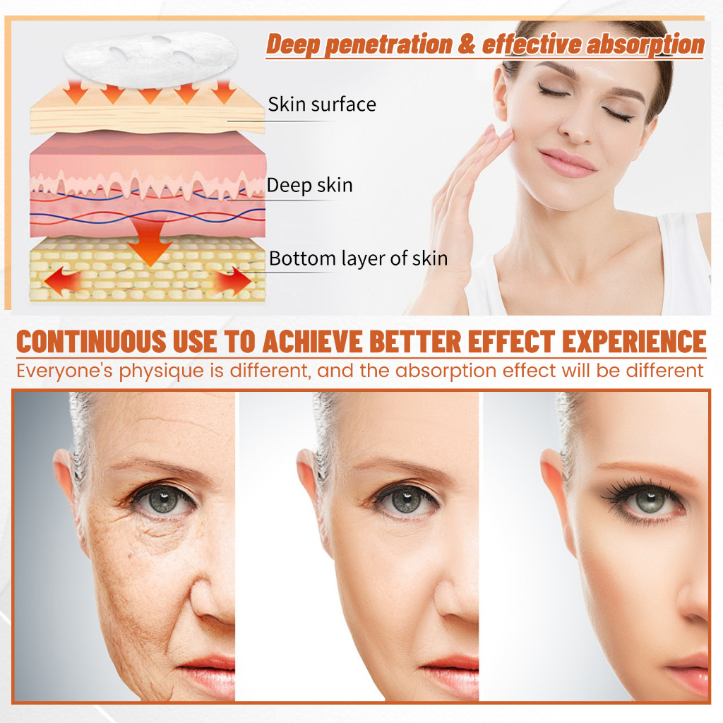 Collagen Film &amp; Mist Kit Facial Skin Care Suit vitamin C Highprime Collagen Soluble Anti-aging Memutihkan dan mencerahkan Masker Wajah Untuk Wanita