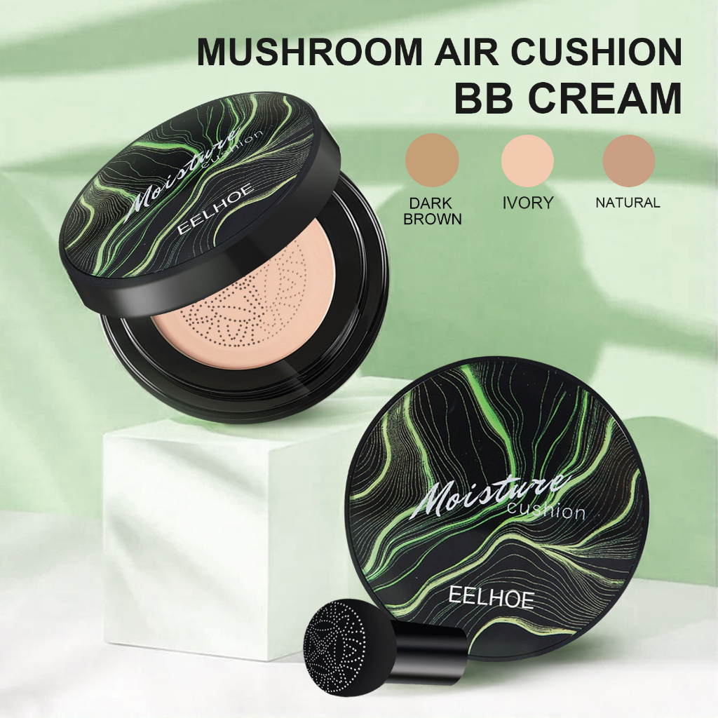 Korea Air Cushion BB Cream Concealer Brighten Face Base Tone BB Cream Foundation Makeup Mushroom Head BB Cushion Ivory/Natural Moisture Air Cushion