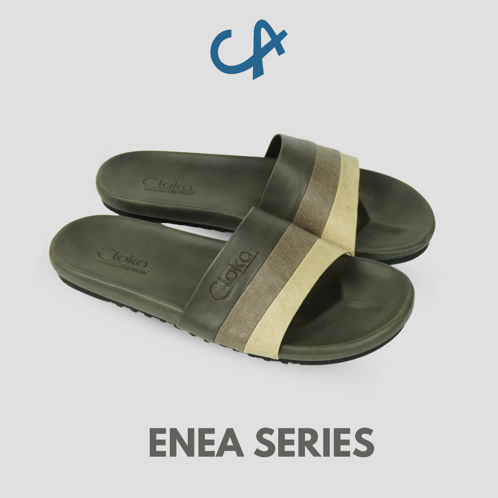 Sandal Selop Pria Kasual Santai Sendal Slide Slop Cowok Size Jumbo Flipflops Big Size Cloka Enea