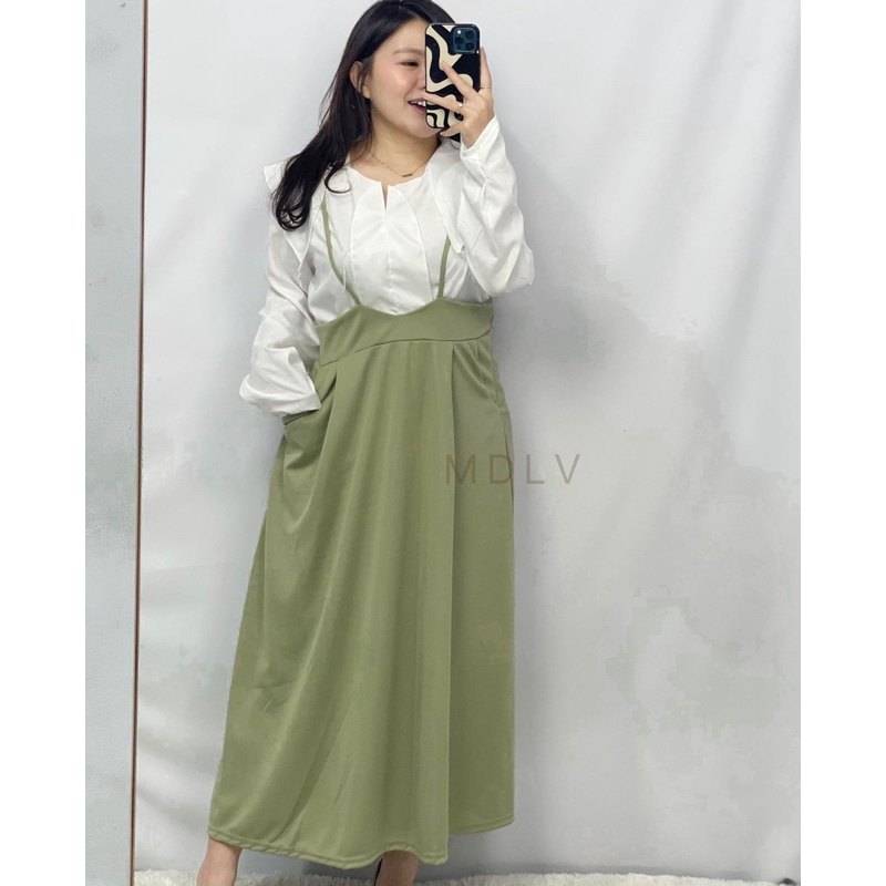 MDLV ~ 1106# Wilona Set Rok Jumper + Blouse