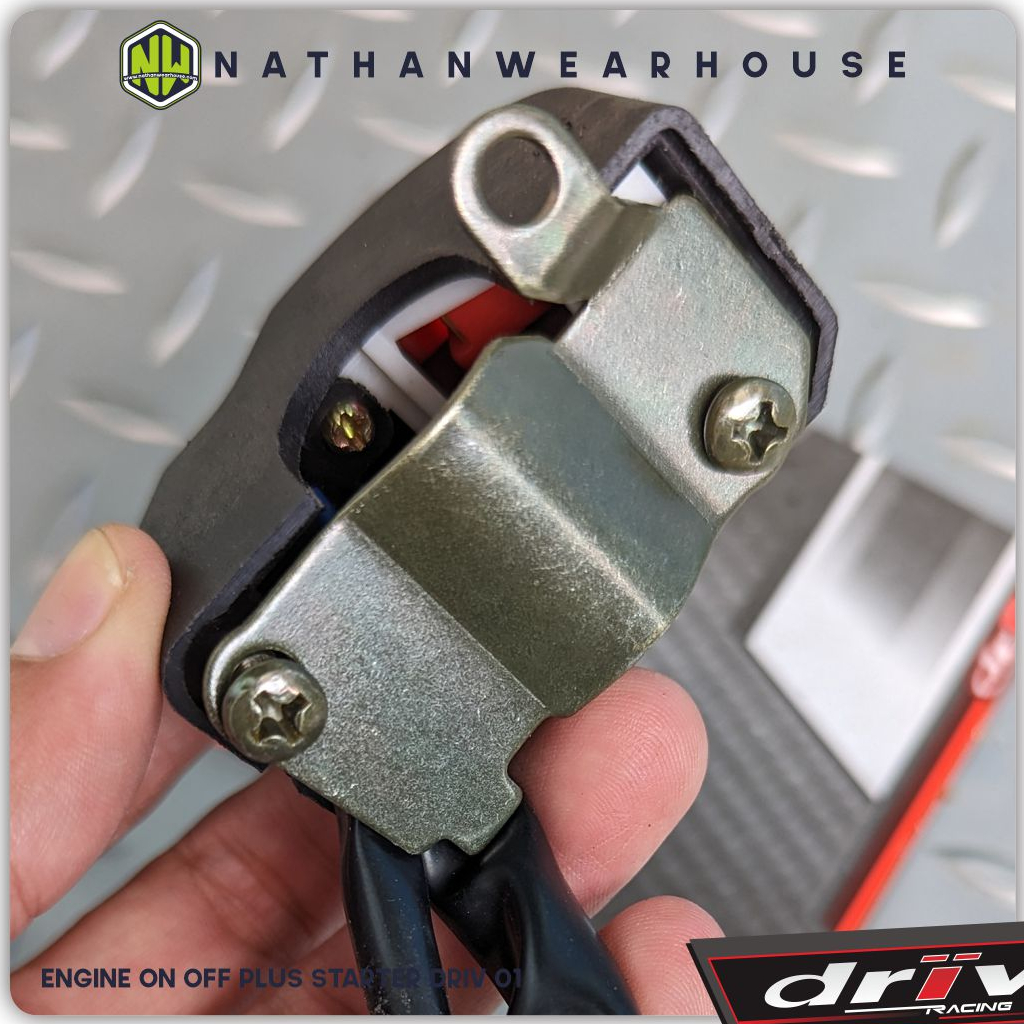 Saklar Switch Starter Stater Engine Stop ON OFF Holder Kanan Universal