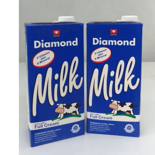 

Diamond susu full cream 1 liter 12 pcs / dus