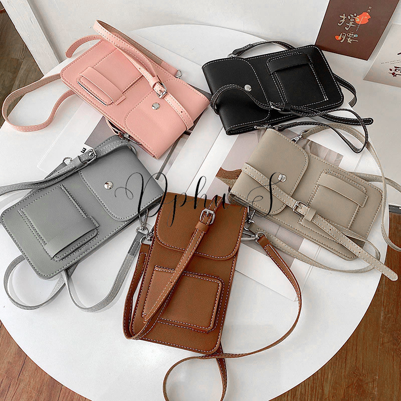 Tas Hp Wanita Tas Selempang Mika Touchscreen Untuk Pocket Hp Kekinian Murah Model Import Branded Terbaru SHUN