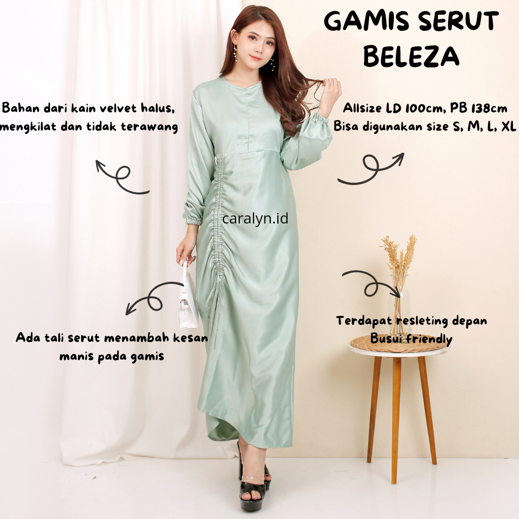 GAMIS SERUT BUSUI BELEZA MAXI DRESS KONDANGAN GAMIS LEBARAN