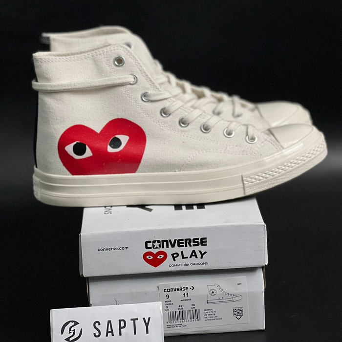 Converse CDG White HI Import Original 100% BNIB