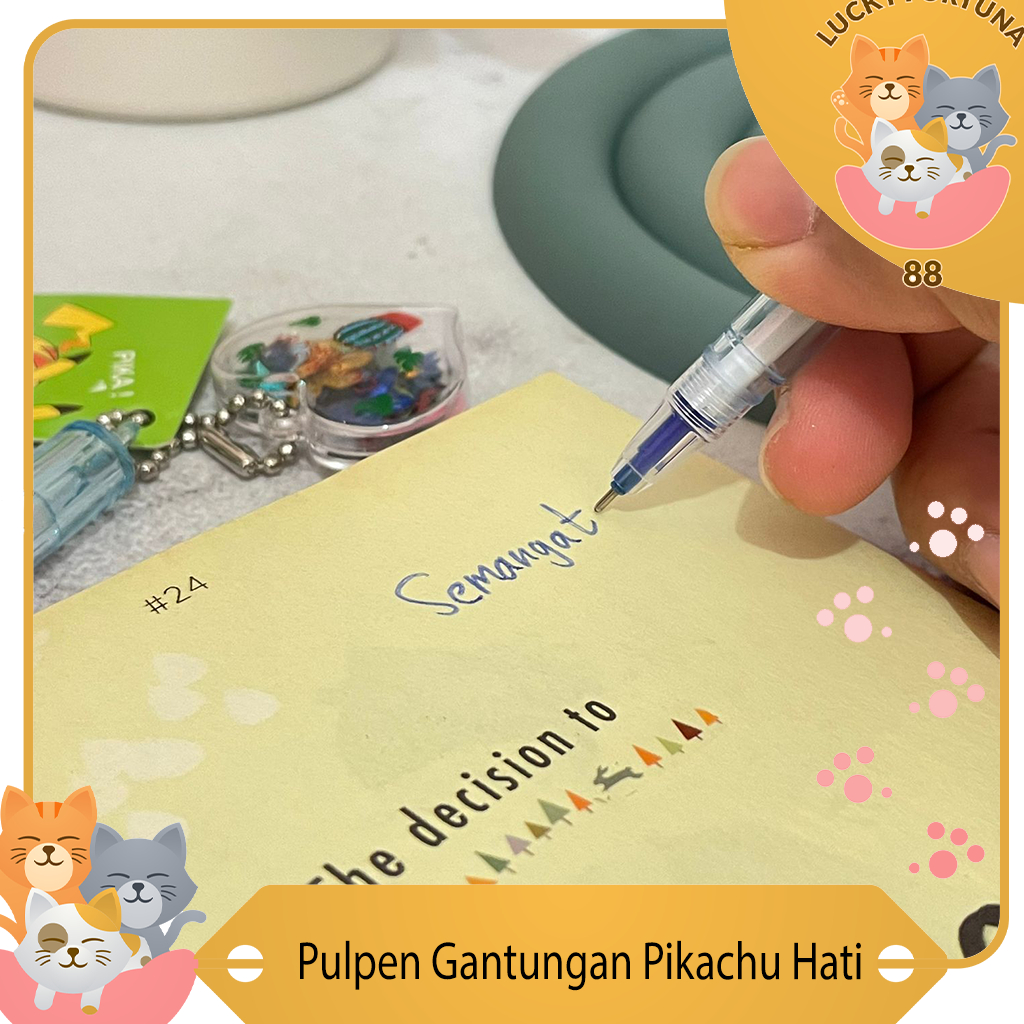 

[Luckyfortuna88] Pulpen Gantungan Pikachu Hati Pulpen murah Pulpen hitam Pulpen tulis Pulpen tinta Pulpen gel Pulpen unik Pulpen lucu Pulpen premium Pulpen ballpoint