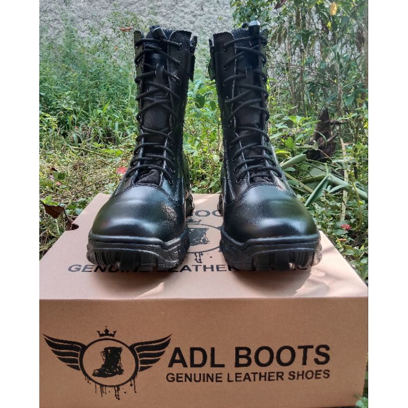 Sepatu pdl asli kulit sapi merk adl boots