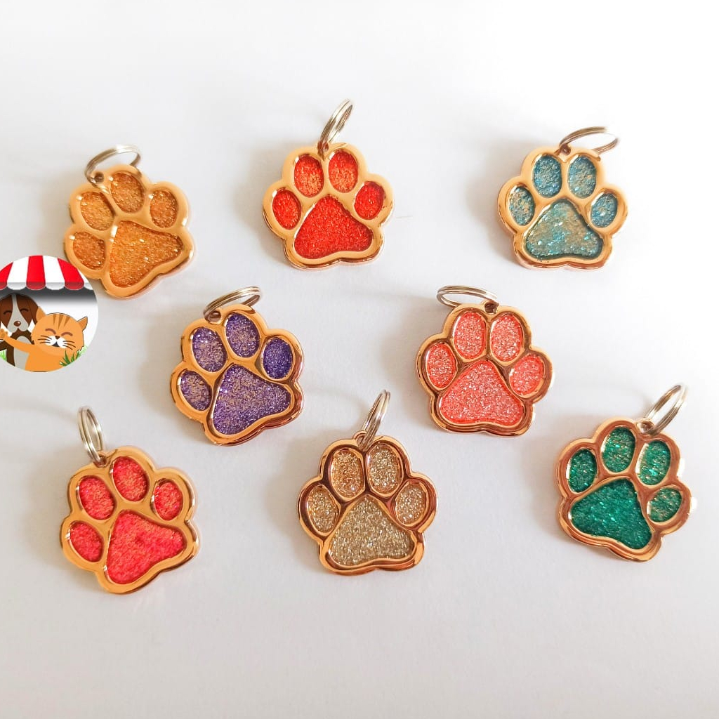 Pendant Gantungan Liontin Kalung Kucing Anjing Hewan Pet Collar Paw