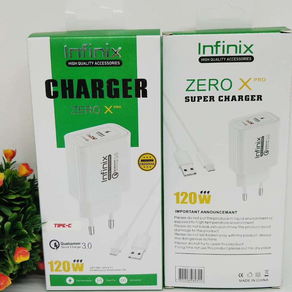 TC 120W Ori 100% Infinix Zero X Pro fast charging BY SMOLL