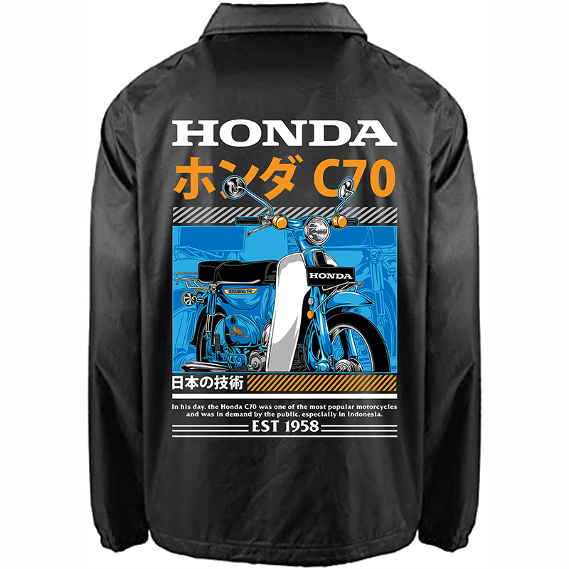 JAKET COACH MOTOR BEKJUL C70 HONDA JADUL CLASSIC SUNMORI JACKET WIND BREAKER