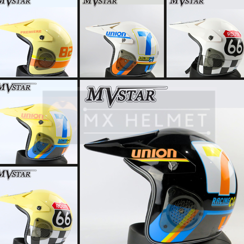 Helm Mvstar GP JET ALL / Helm Dewasa SNI / Helm Classic Remaja / Helm RETRO / Helm pria dan wanita