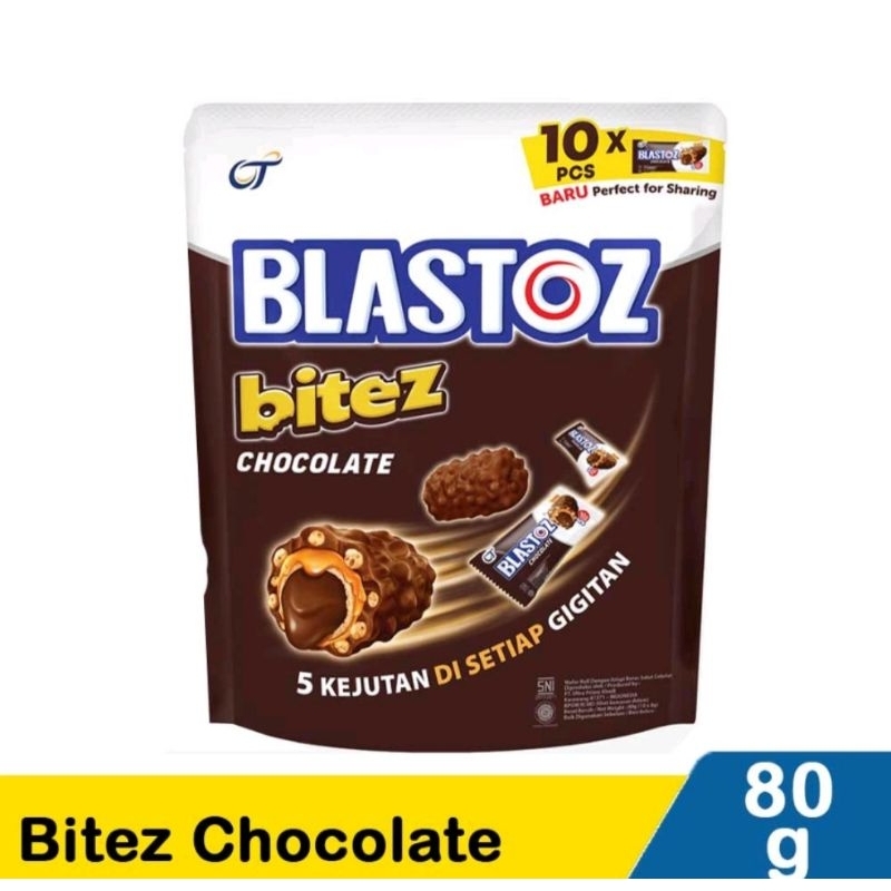 

Blastoz Bitez Chocolate Isi 10 pcs (80 gr)