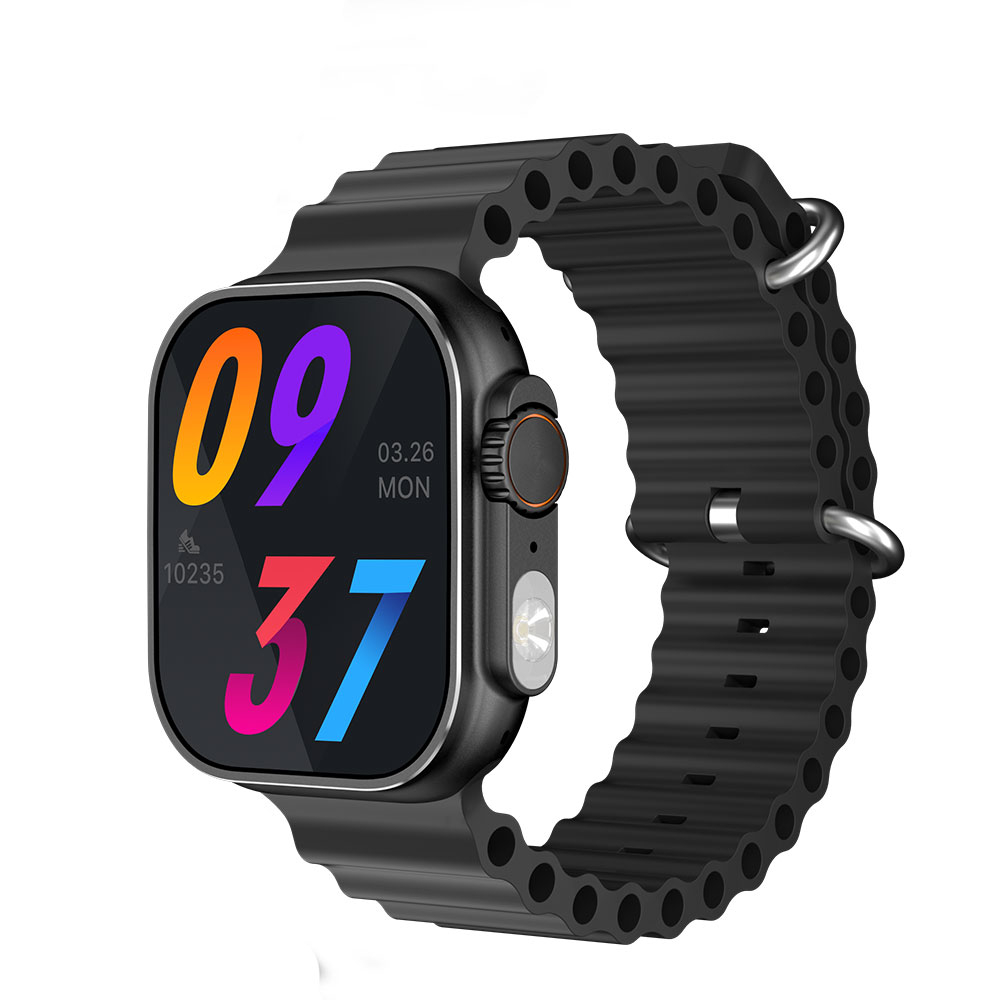 SKMEI Smartwatch Jam Tangan Pintar Bluetooth Sport Tracker Heart Rate - TW28 Ultra - Black