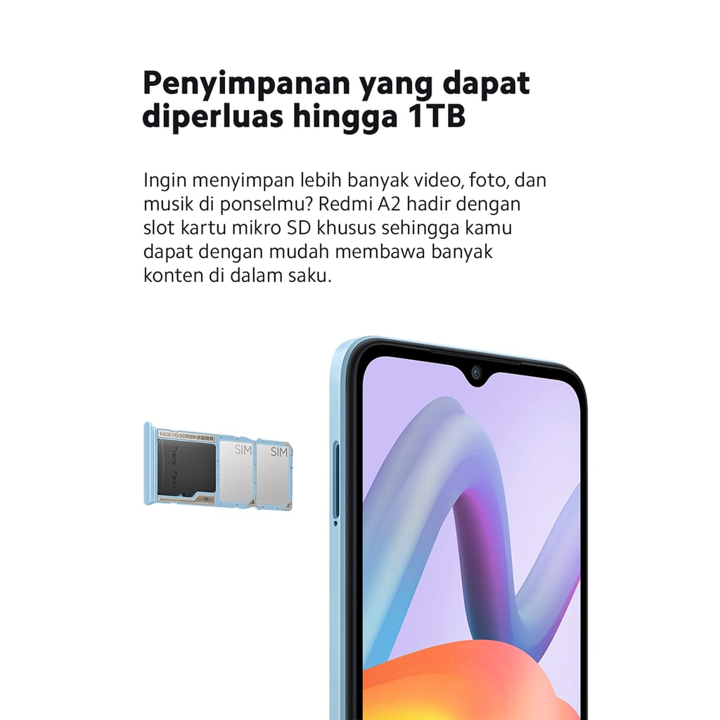 Xiaomi Redmi A2 3GB + 32GB Garansi Resmi Xiaomi Indonesia