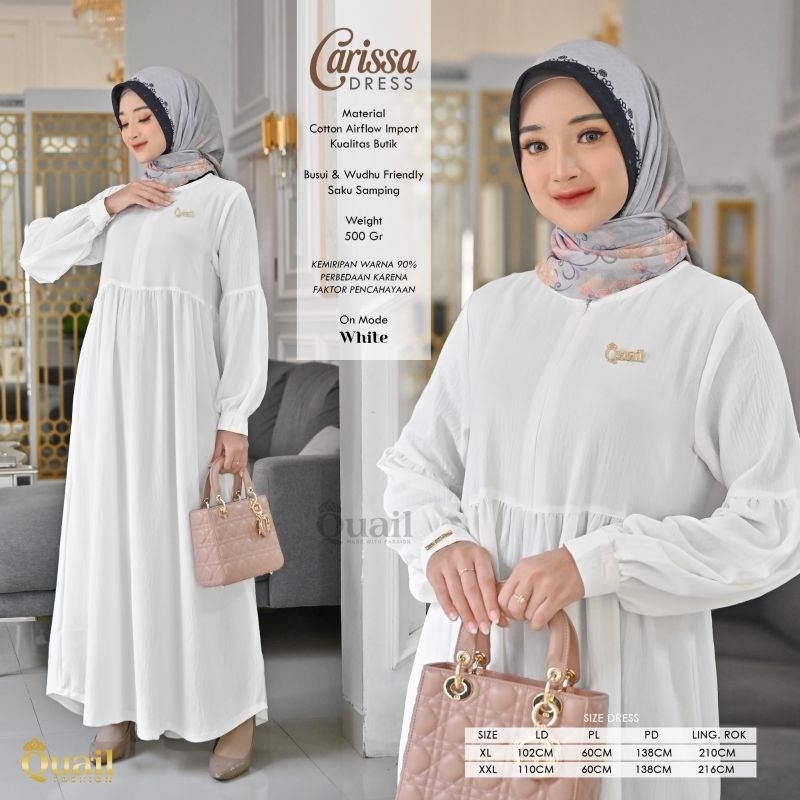 (RESTOK) Carissa Dress Ori Quail