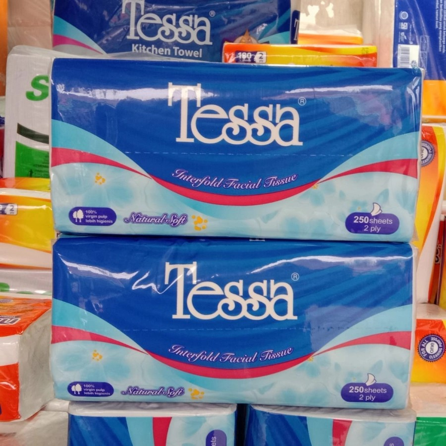 Tisu Tessa Facial Wajah 250s sheets 2 ply