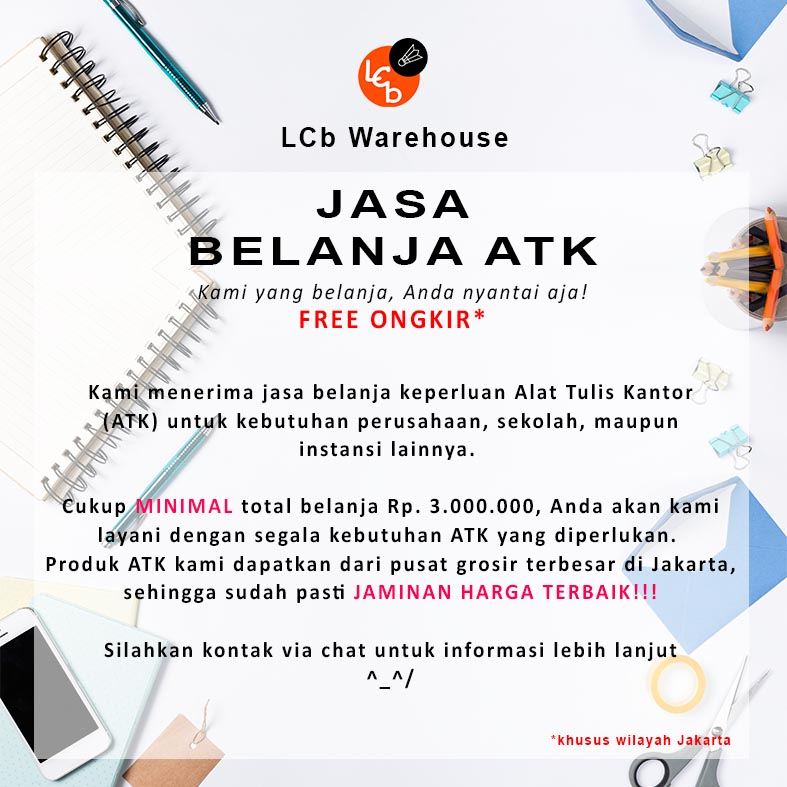 

JASA Belanja Alat Tulis Kantor (ATK) / Stationery (FREE DELIVERY AREA JAKARTA)