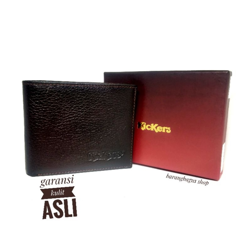 Dompet Kulit asli Pria Import Kickers model tempat kartu banyak