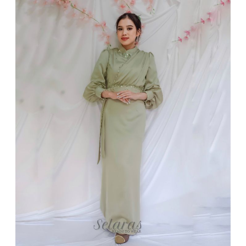 LUCY DRESS IN SAGE MINT