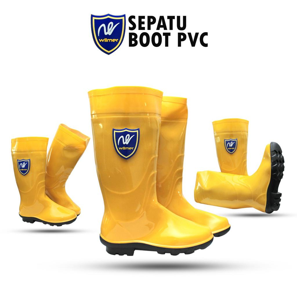 Sepatu Boot Tinggi AP BOOTS AP 9506 KUNING  KARET KEBUN PETANI PROYEK