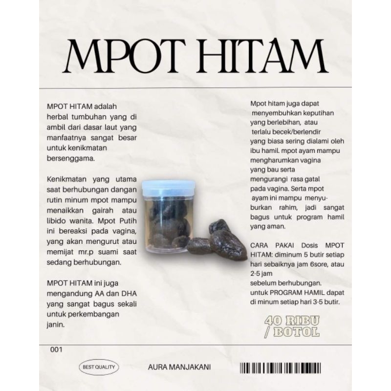 

Mecca mpot biang / mpot hitam