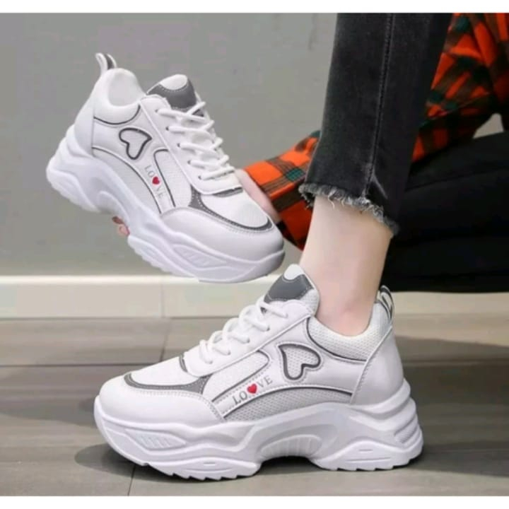 Sepatu Sekolah Wanita Sepatu Wanita Putih Sepatu Sneakers Wanita Sepatu Kets wanita Sneakers Korea L